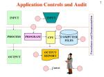 Application Controls and&nbsp;Audit