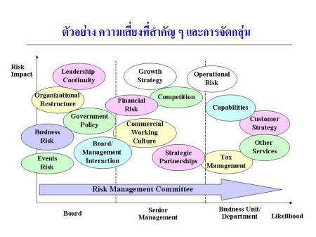 ความเสี่ยงที่สำคัญ ๆ และการจัดกลุ่ม ความเสี่ยงที่สำคัญ ๆ และการจัดกลุ่ม