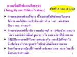Integrity and Ethical&nbsp;Values